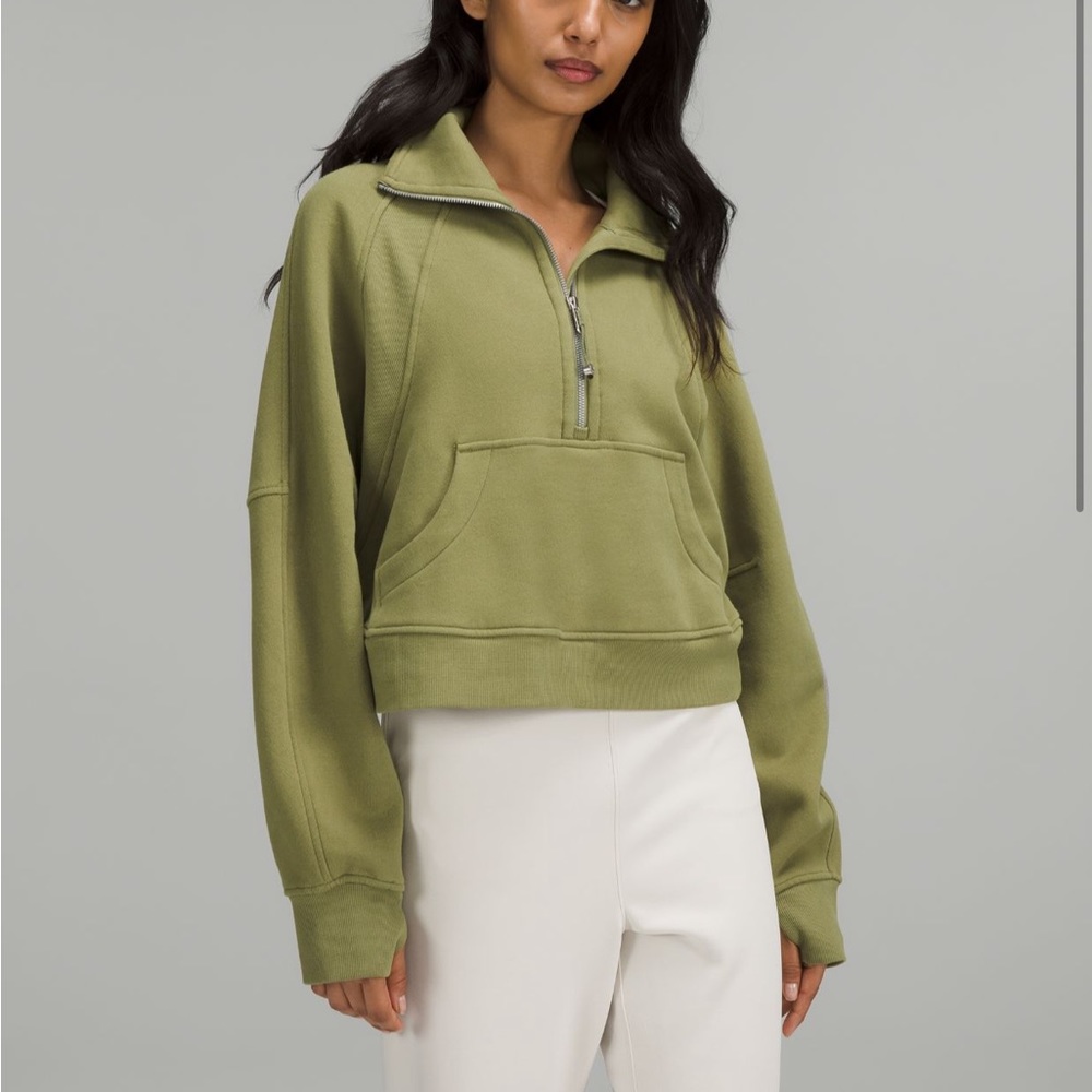 Scuba Oversized Funnel Neck 1/2 Half Zip - Size XS/S